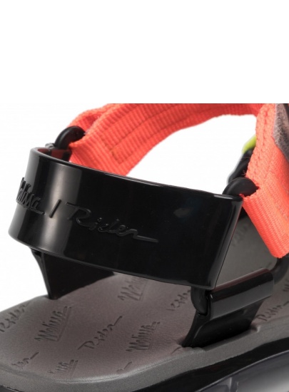 Kolorowe Sandały MELISSA Papete + Rider Ad 32537 Black/Yellow/Orange 53644