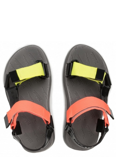 Kolorowe Sandały MELISSA Papete + Rider Ad 32537 Black/Yellow/Orange 53644
