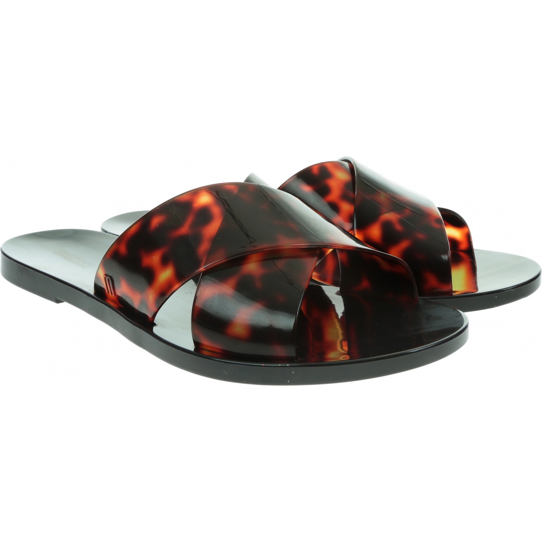 Czarne Klapki MELISSA Essential Slide Ad 32755 Black/Tortoise 52812