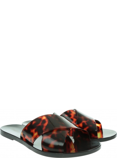 Czarne Klapki MELISSA Essential Slide Ad 32755 Black/Tortoise 52812