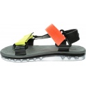 Kolorowe Sandały MELISSA Papete + Rider Ad 32537 Black/Yellow/Orange 53644