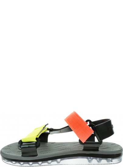 Kolorowe Sandały MELISSA Papete + Rider Ad 32537 Black/Yellow/Orange 53644