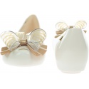 Beżowe Baleriny MELISSA Ultragirl Sweet XVIII 32716 Beige/Gold 50851