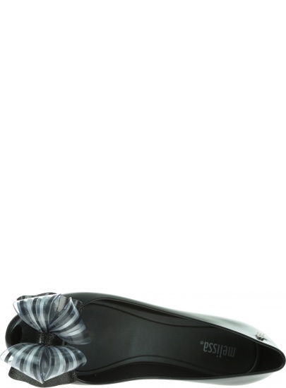 Czarne Baleriny MELISSA Ultragirl Sweet XVIII 32716 Black Glitter 52060