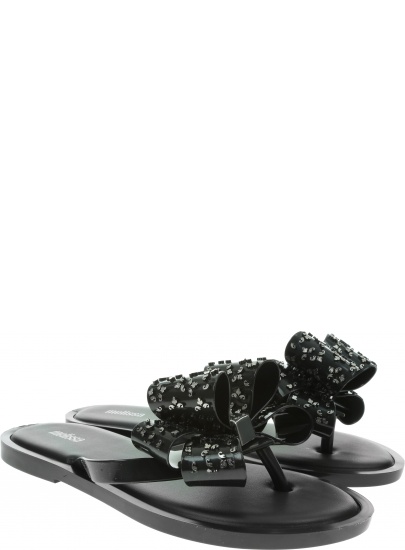 Czarne Japonki MELISSA Flip Flop Sweet Ad 32447 Black/Onix 52155