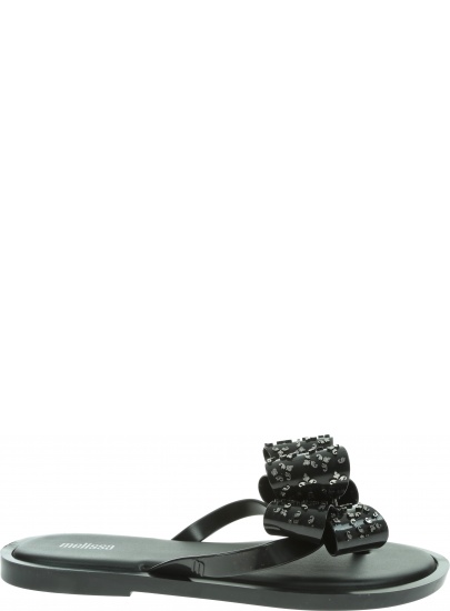 Czarne Japonki MELISSA Flip Flop Sweet Ad 32447 Black/Onix 52155