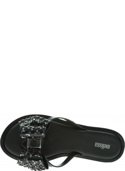 Czarne Japonki MELISSA Flip Flop Sweet Ad 32447 Black/Onix 52155