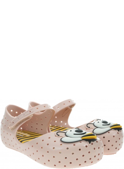 Balerinki z Pszczółką MINI MELISSA Furadinha 32748 Pink Yellow 53592