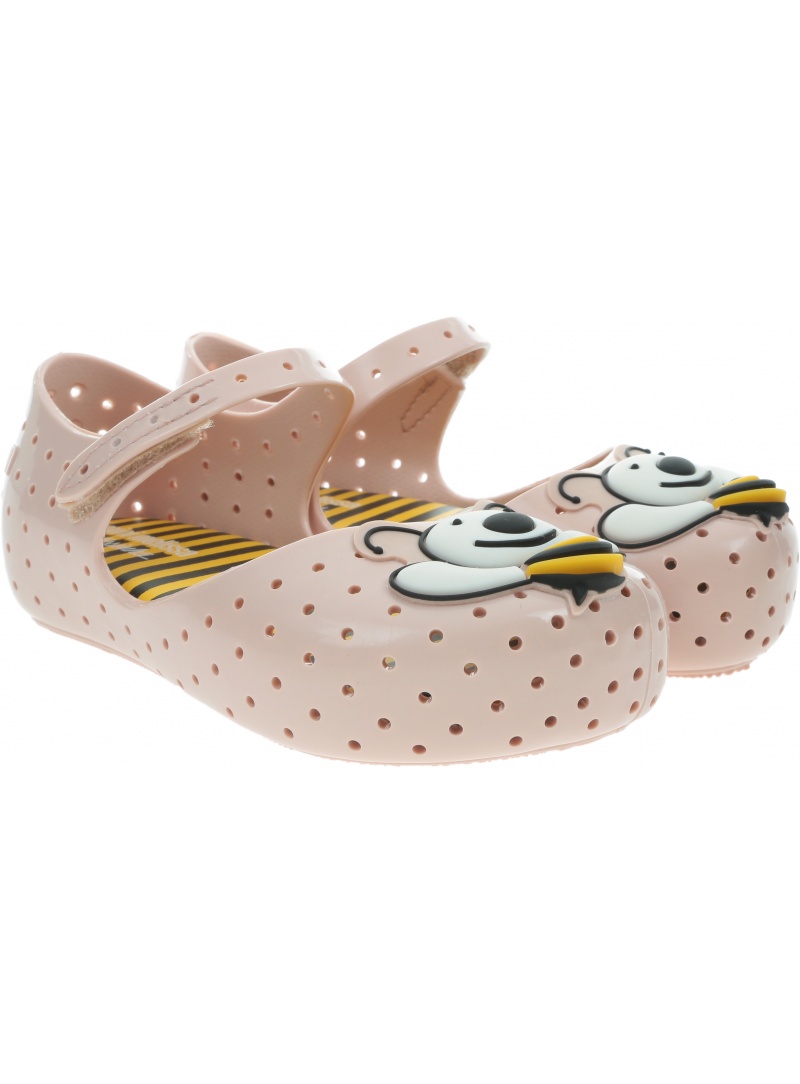 Balerinki z Pszczółką MINI MELISSA Furadinha 32748 Pink Yellow 53592