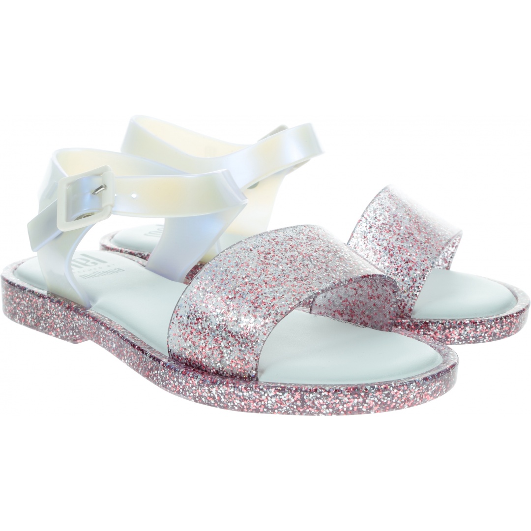 Sandały dziewczęce MELISSA Mar Sandal 32690 White/Glitter 53651