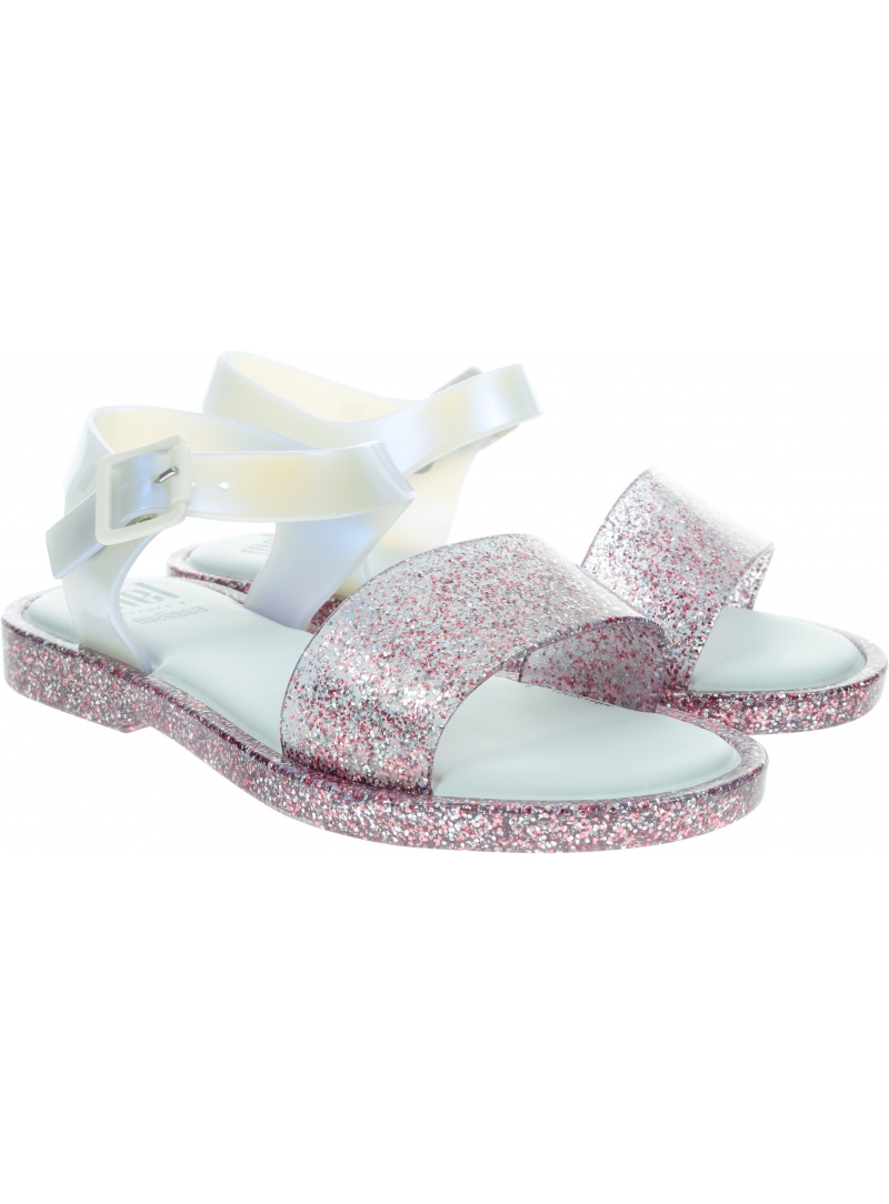 Sandały dziewczęce MELISSA Mar Sandal 32690 White/Glitter 53651 Sandały dziewczęce MELISSA Mar Sandal 32690 White/Glitter 53651