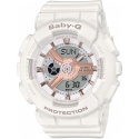 Biały Zegarek Damski CASIO Classic BABY-G BA-110RG-7AER