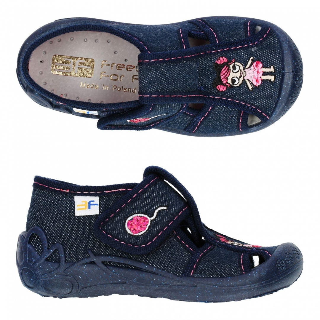 Kapcie dziecięce 3F Freedom For Feet Żabka 1F5/13