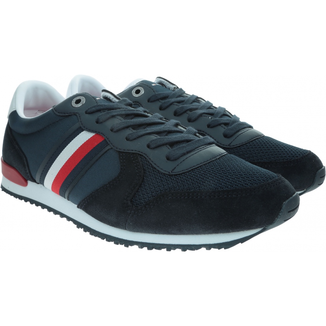 Sneakersy Męskie TOMMY HILFIGER Iconic Material Mix Runner FM0FM02667 DW5