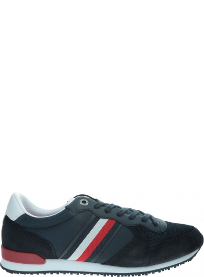 Sneakersy Męskie TOMMY HILFIGER Iconic Material Mix Runner FM0FM02667 DW5