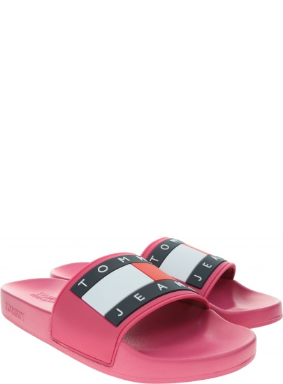 Klapki Damskie TOMMY HILFIGER Tommy Jeans Flag Pool Slide EN0EN00474 XIF