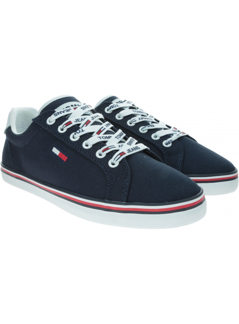 Sneakersy Damskie TOMMY HILFIGER Essential Lace Up Sneaker EN0EN00786 C87