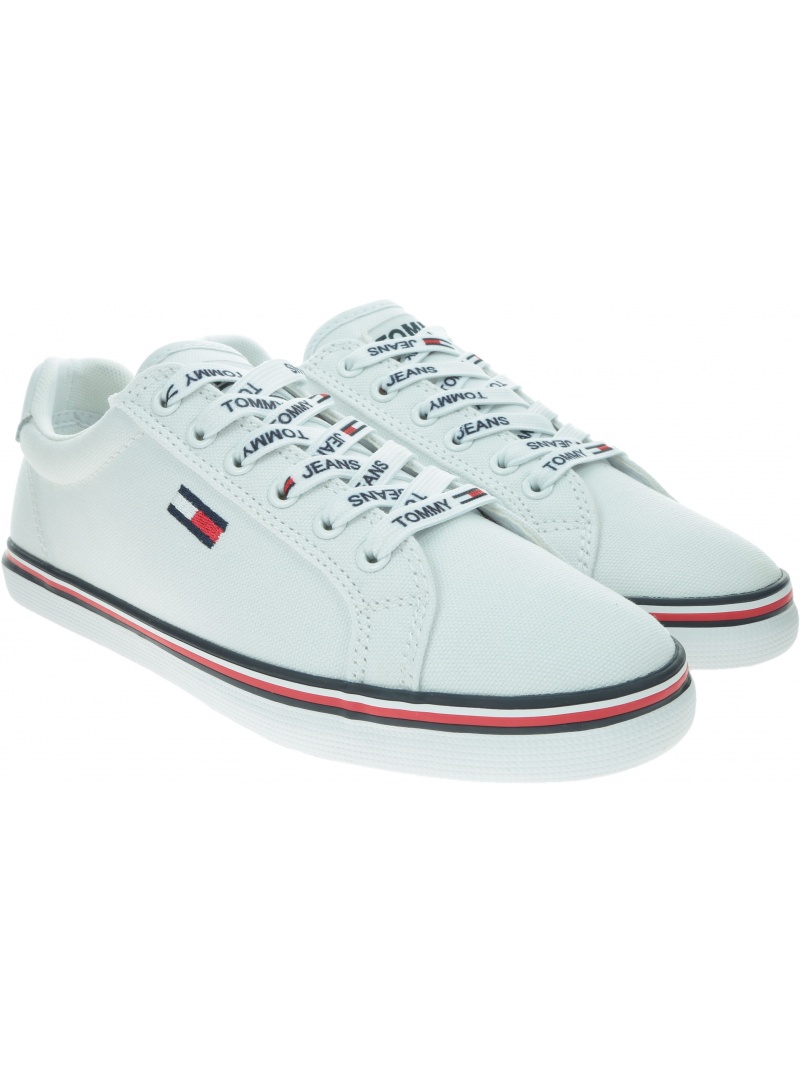 Sneakersy Damskie TOMMY HILFIGER Essential Lace Up Sneaker EN0EN00786 YBS