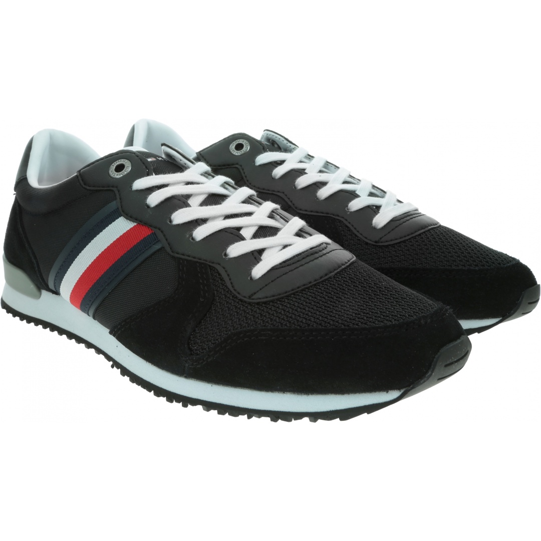 Sneakersy Męskie TOMMY HILFIGER Iconic Material Mix Runner FM0FM02667 BDS