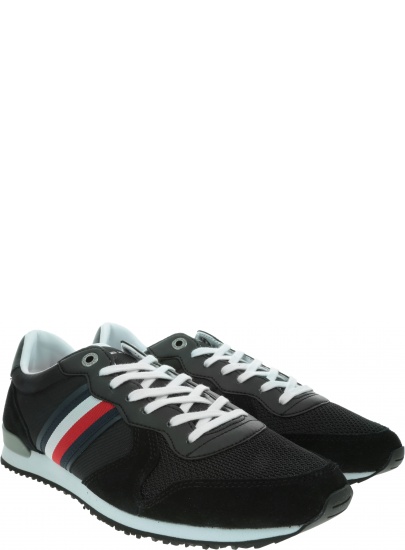 Sneakersy Męskie TOMMY HILFIGER Iconic Material Mix Runner FM0FM02667 BDS
