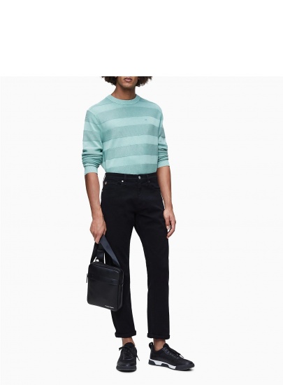 Czarna Listonoszka Saszetka CALVIN KLEIN Ck United Pu Flat Crossover