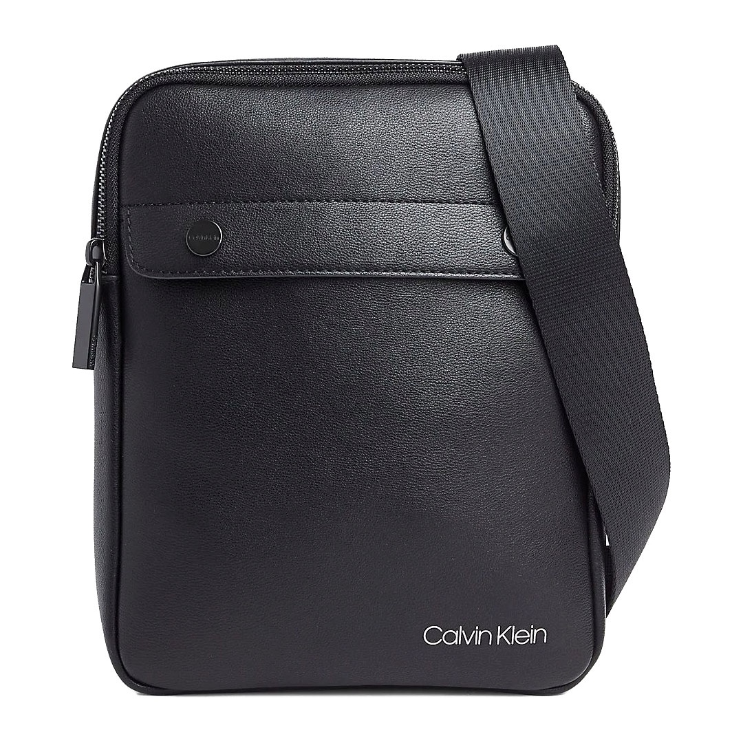 Czarna Listonoszka Saszetka CALVIN KLEIN Ck United Pu Flat Crossover