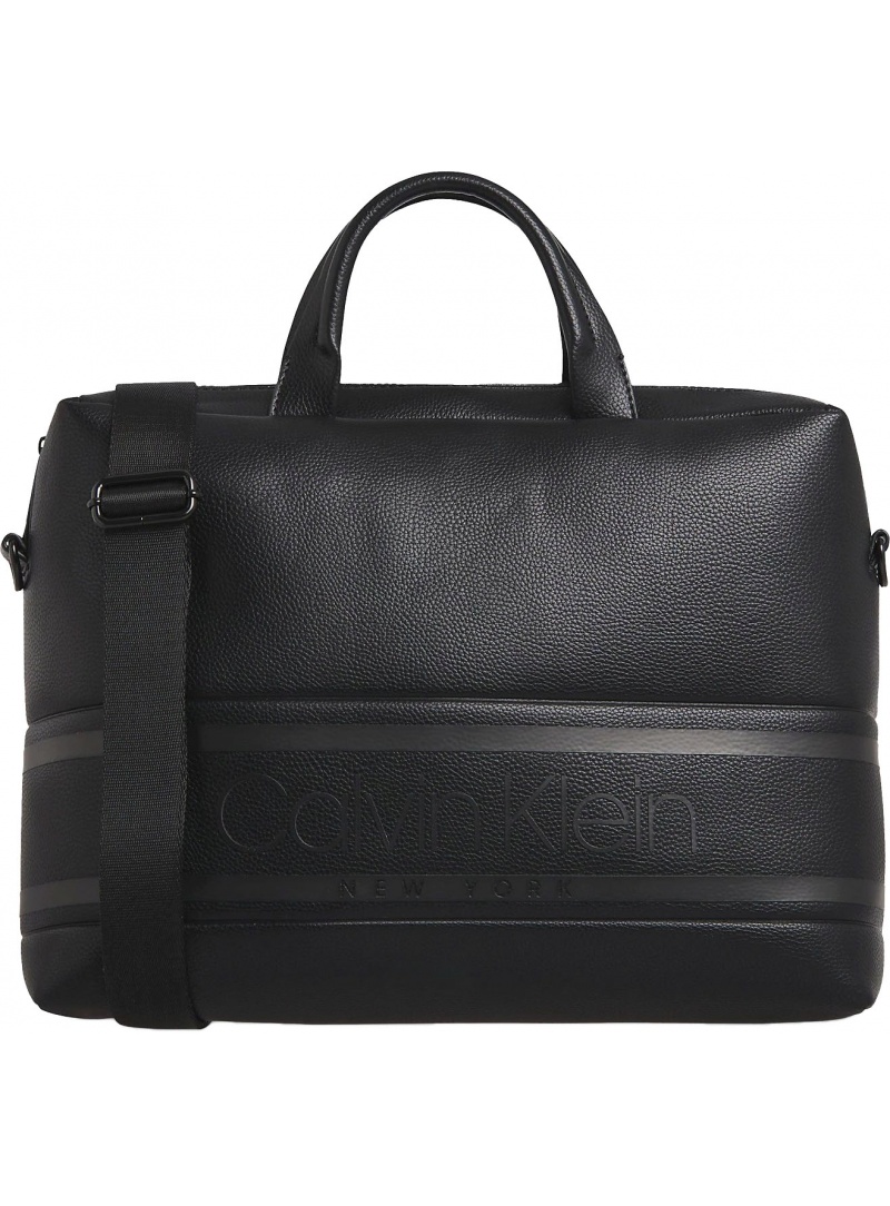 Torba na laptopa CALVIN KLEIN Striped Logo Pu Laptop Bag K50K505650 BAX