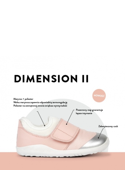 Ultralekkie Buty BOBUX Dimension II Seashell + Silver 635605