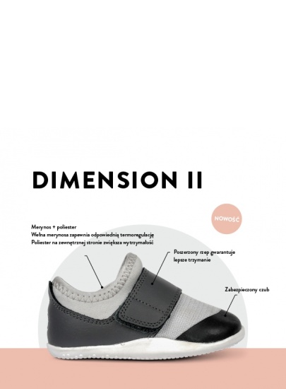 Ultralekkie Buty BOBUX Dimension II Grey + Charcoal 635606