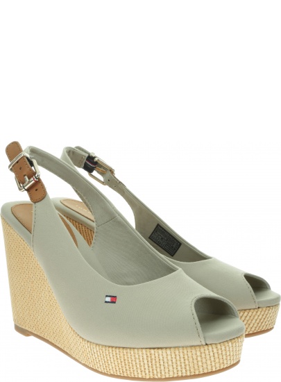 Espadryle Damskie TOMMY HILFIGER Iconic Elena Sling Back Wedge FW0FW04789