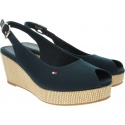 Espadryle Damskie TOMMY HILFIGER Iconic Elba Sling Back Wedge FW0FW04788