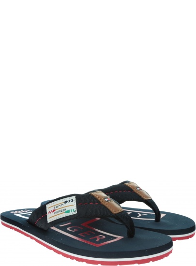Japonki Męskie TOMMY HILFIGER Hilfiger Badge Beach Sandal FM0FM02706 DW5