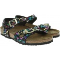 Sandały BIRKENSTOCK Rio Kids 1015989 Confetti Black