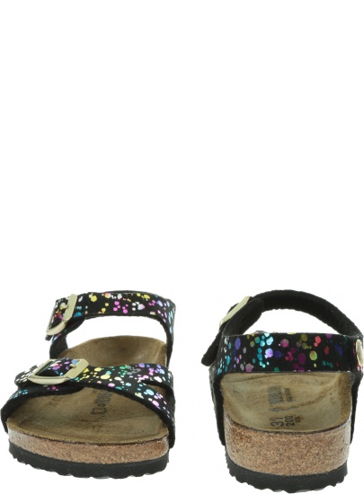 Sandały BIRKENSTOCK Rio Kids 1015989 Confetti Black