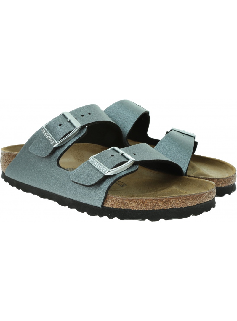 Klapki BIRKENSTOCK Arizona Bs 1014285 Icy Metallic Anthracite