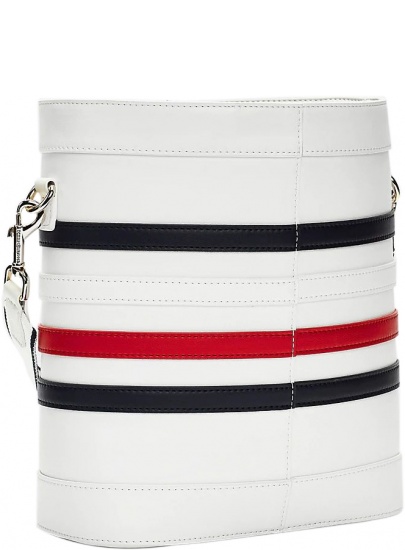 Biała Torebka TOMMY HILFIGER Bucket Bag AW0AW08310 0K5