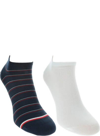 Kolorowe Skarpetki Stopki 2 pary TOMMY HILFIGER 320307001 014 (2-PAK)