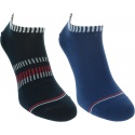Kolorowe Skarpetki Stopki 2 pary TOMMY HILFIGER 320213001 322 (2-PAK)