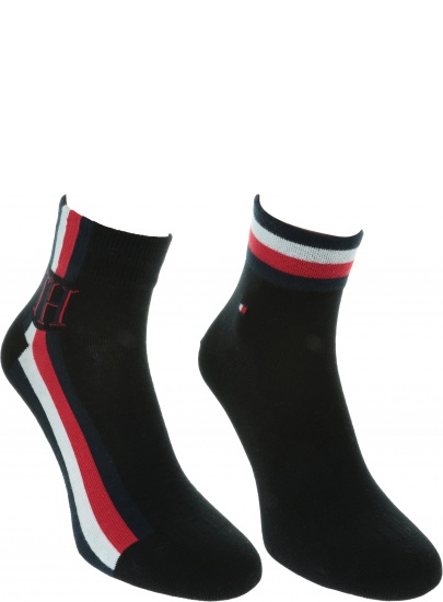 Czarne Skarpetki 2 pary TOMMY HILFIGER 320203001 200 (2-PAK)