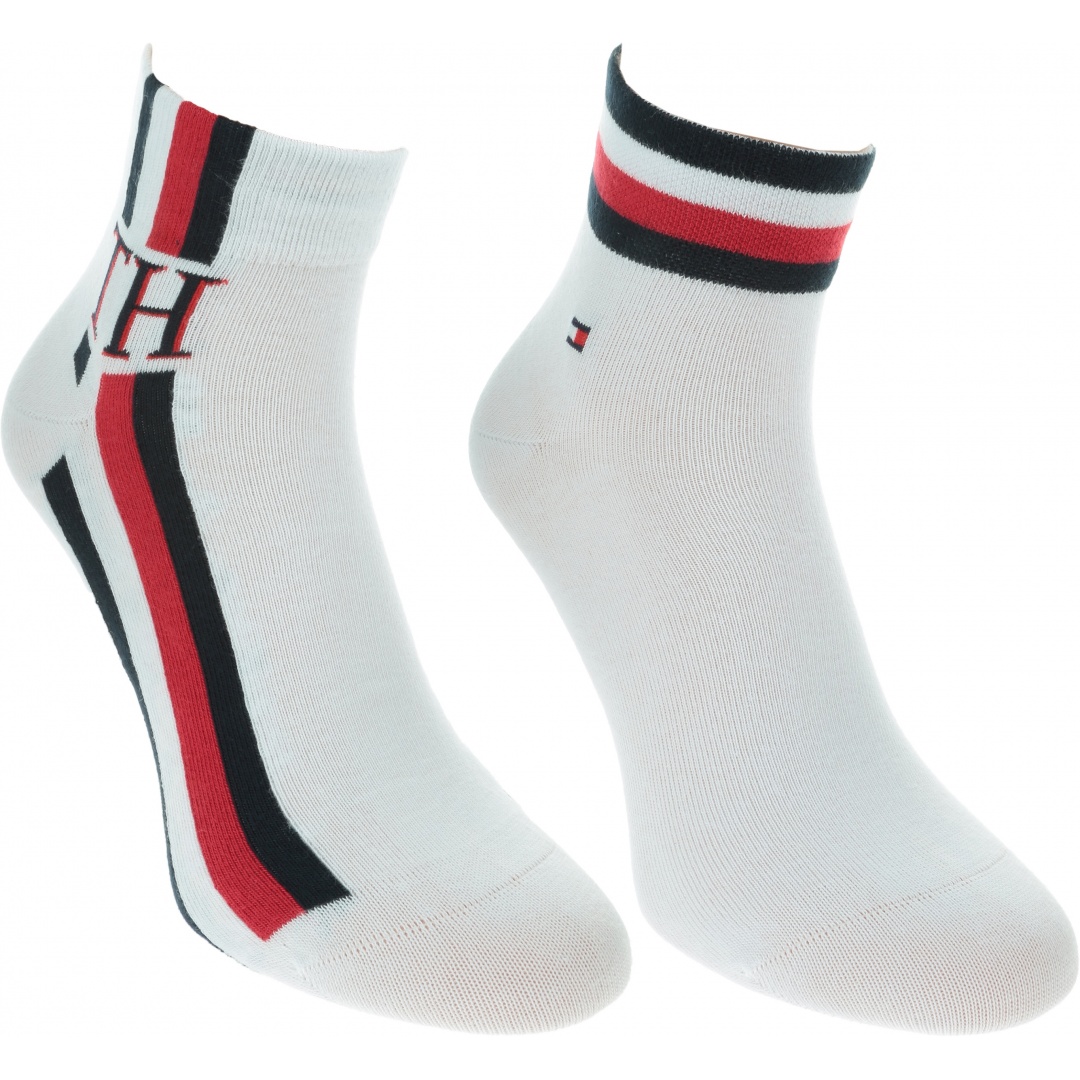 Białe Skarpetki 2 pary TOMMY HILFIGER 320203001 300 (2-PAK)