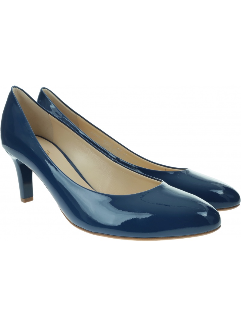 Granatowe Szpilki HOGL Natur 9-10 6004 Softlack Navy Granatowe Szpilki HOGL Natur 9-10 6004 Softlack Navy