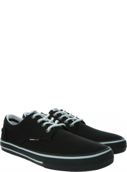 Czarne Trampki Tommy Hilfiger Tommy Jeans Black EM0EM00001 990