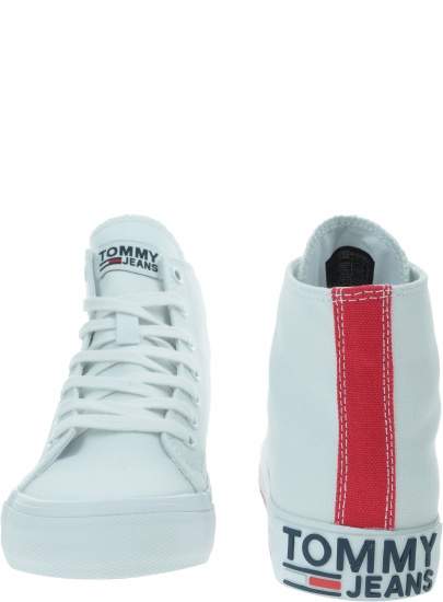 Sneakersy Damskie TOMMY HILFIGER Midcut Essential Sneaker EN0EN00795 YBS