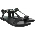 Sandały Damskie TOMMY HILFIGER Feminine Leather Flat Sandal FW0FW04882 BDS