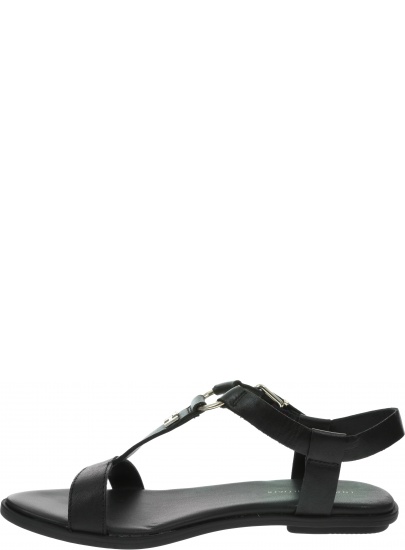 Sandały Damskie TOMMY HILFIGER Feminine Leather Flat Sandal FW0FW04882 BDS
