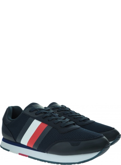 Sneakersy Męskie TOMMY HILFIGER Corporate Material Mix Runner FM0FM02688