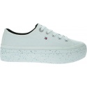 Sneakersy Damskie TOMMY HILFIGER Glitter Flatform Sneaker FW0FW04693 YBS