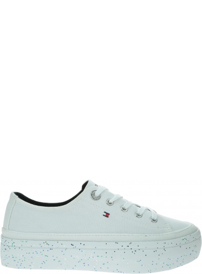 Sneakersy Damskie TOMMY HILFIGER Glitter Flatform Sneaker FW0FW04693 YBS