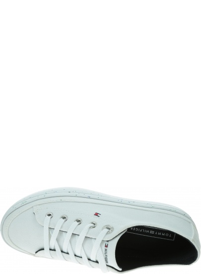 Sneakersy Damskie TOMMY HILFIGER Glitter Flatform Sneaker FW0FW04693 YBS