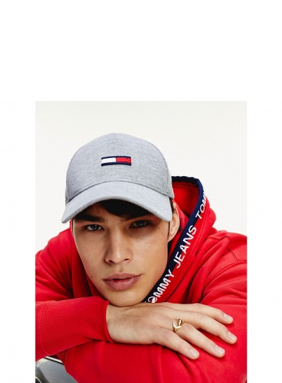 Szara Czapka z Daszkiem TOMMY HILFIGER Tjm Heritage Cap AM0AM06081 P01